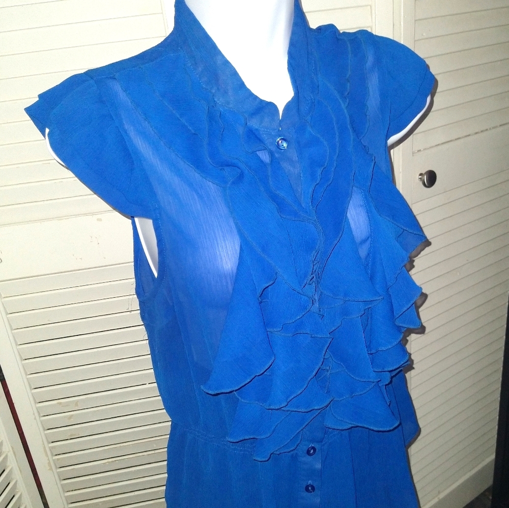 Classy, sheer dress shirt by Miley!